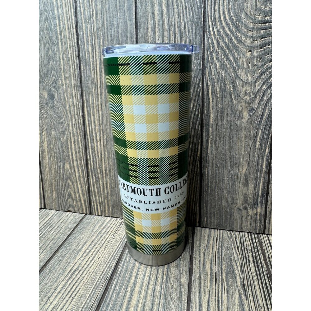 Dartmouth College Tartan Stainless Steel Tumbler With Lid By Spirit Products